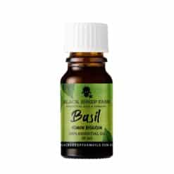100% Basil Essential Oil, Ocimum Basilicum 10ml - Black Sheep Farm