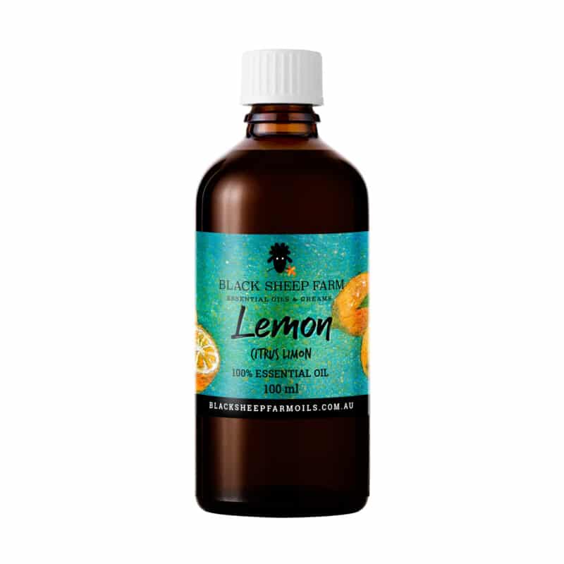 100% Pure Lemon Essential Oil, Citrus Limon 100ml - Black Sheep Farm DO NOT TAKE INTERNALLY