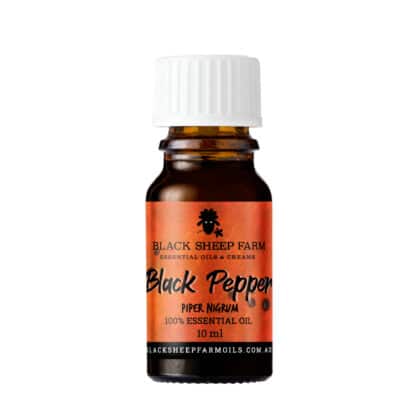 100% Pure Black Pepper Essential Oil, Piper Nigrum Fruit Oil 10ml - Black Sheep Farm
