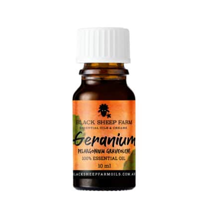 100% Pure Geranium Essential Oil, Pelargonium Graveolens 10ml - Black Sheep Farm