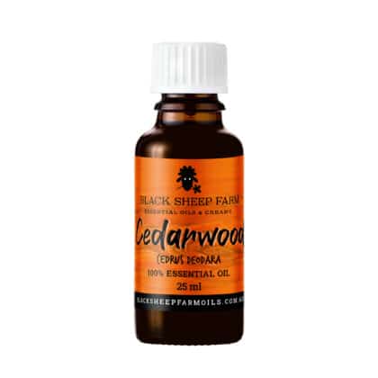 100% Pure Cedarwood Essential Oil, Junipers Virginiania 25ml - Black Sheep Farm