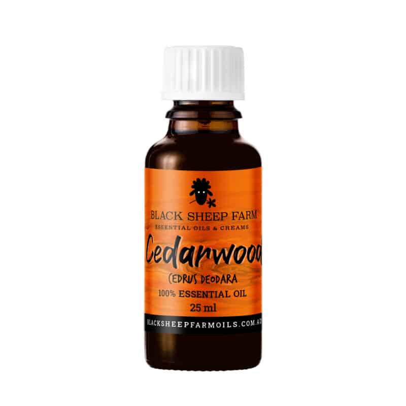 100% Pure Cedarwood Essential Oil, Junipers Virginiania 25ml - Black Sheep Farm