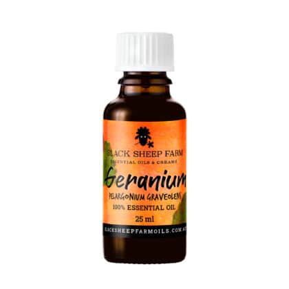 100% Pure Geranium Essential Oil, Pelargonium Graveolens 25ml - Black Sheep Farm