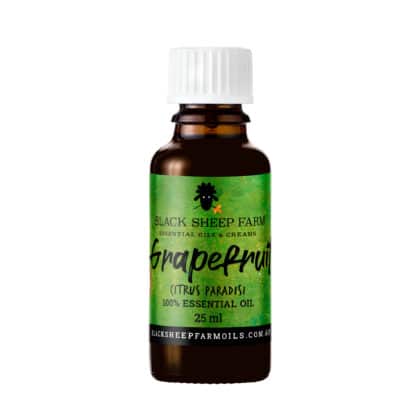 100% Grapefruit Essential Oil, Citrus Paradisi 25ml - Black Sheep Farm
