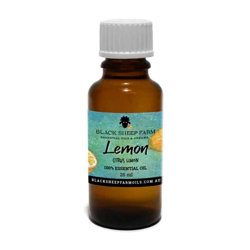 100% Pure Lemon Essential Oil, Citrus Limon 25ml - Black Sheep Farm DO NOT TAKE INTERNALLY