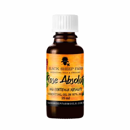 3% Rose Absolute Essential Oil in 97% Jojoba, Rose Centifolia 25ml - Black Sheep Farm