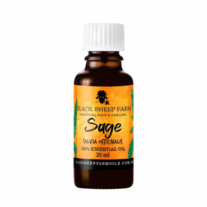 100% Pure Sage Essential Oil, Salvia officinalis 25ml - Black Sheep Farm
