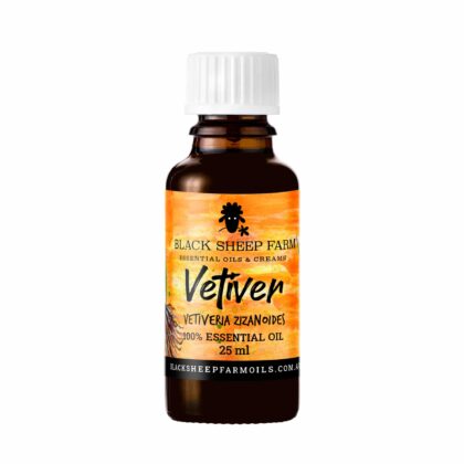 100% Pure Vetiver Essential Oil, Vetiveria Zizanoides 25ml - Black Sheep Farm