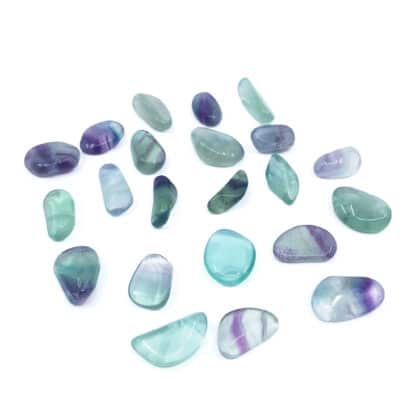 Rainbow Fluorite Tumbled Stones - A Grade Small Free Form