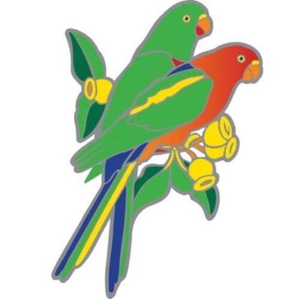 Suncatcher King Parrots