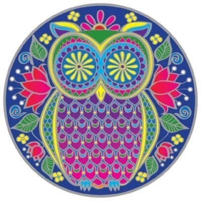 Sunseal Midnight Owl Mandala