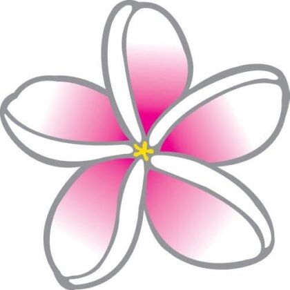 Suncatcher Frangipani Pink