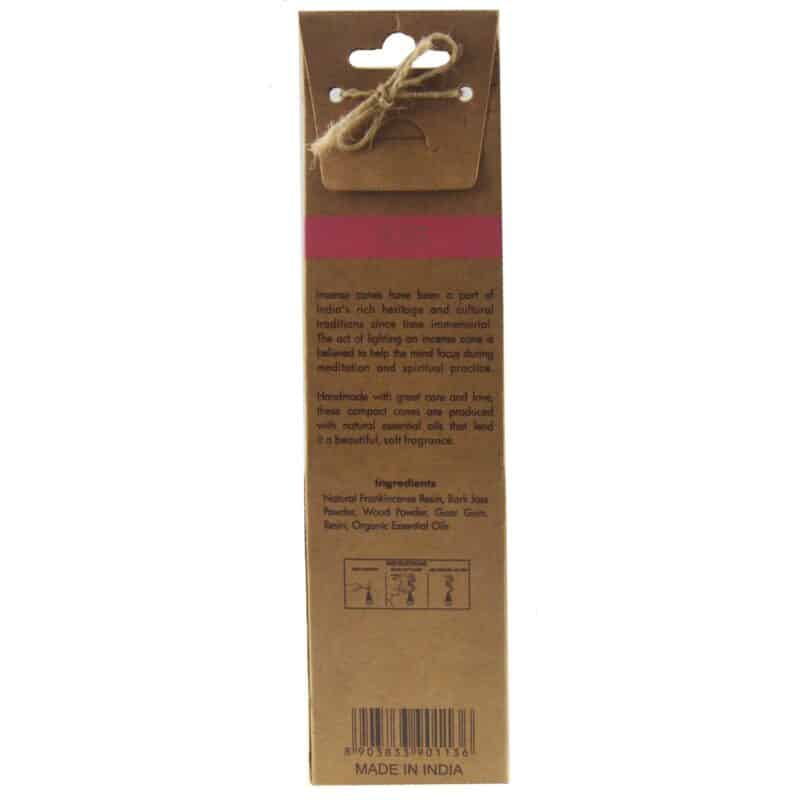 ORGANIC Goodness Incense Cones ROSE with Ceramic Holder - Image 4