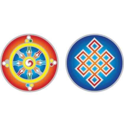 Sunlight Dharma Wheel and Infinity Knot