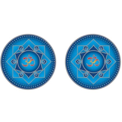 Sunlight Blue Om Mandala