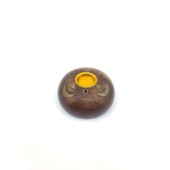 INCENSE and CONE HOLDER Wooden BABY ROUND