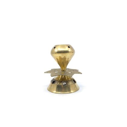 Incense & Cone Holder Brass LOTUS DELUXE Large 6cm