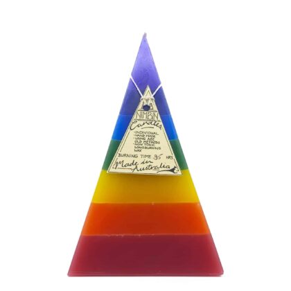 35hr Rainbow Pyramid Candle