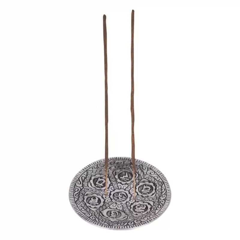 Silver Chakra Incense Burner