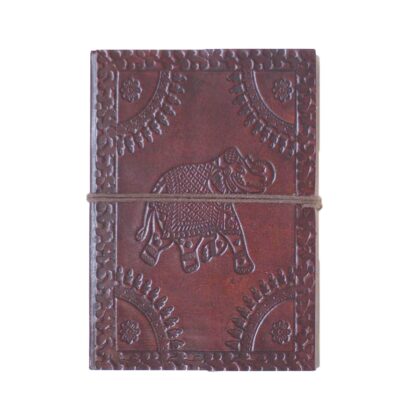 Medium Leather Journal - Elephant