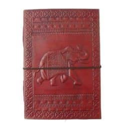 Large Leather Journal - Elephant
