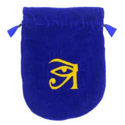 Velvet Tarot Bag Blue Eye of Horus