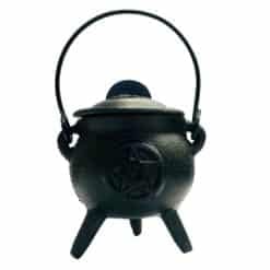 Cauldron Cast Iron With Lid Pentagram Medium
