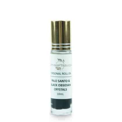 Palo Santo Personal Roll On with Obsidian Crystals 10ml