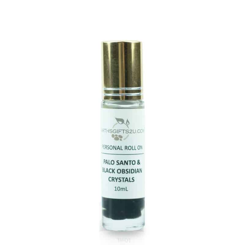 Palo Santo Personal Roll On with Obsidian Crystals 10ml