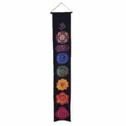 Om Chakra Banner Black