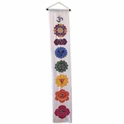 Om/Chakra Banner White