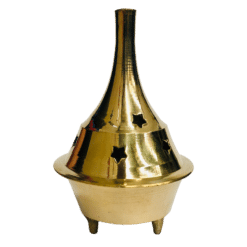 Incense Dhoop Cone Burner BRASS LARGE 9cm