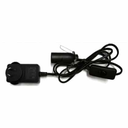 Electrical Cord for Salt Lamps BLACK 1.8m 24V
