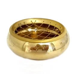 Charcoal Burner Brass Flat ETCHED
