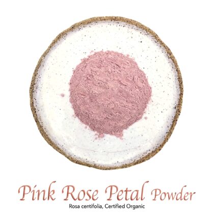 Pink Rose Petal Powder Organic - The Herb Temple