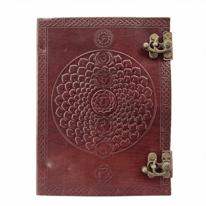 Medium Leather Journal Chakra Healing