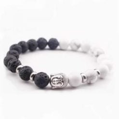 Crystal Diffuser Bracelet - Buddha Lava Stone & Howlite