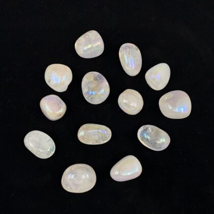 Clear Rainbow Quartz Tumbled Stones - A Grade