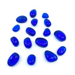 Dark Blue Obsidian Tumbled Stones - A Grade