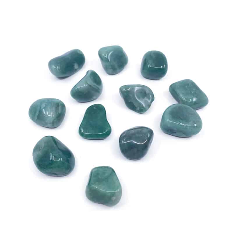 Green Aventurine Tumbled Stones Medium Tumbled - A Grade