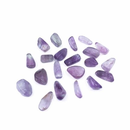 Purple Fluorite Tumbled Stones Small Free Form - A Grade