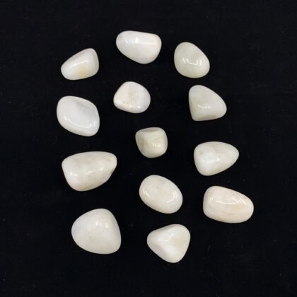 Rainbow Moonstone Tumbled Stones - A Grade