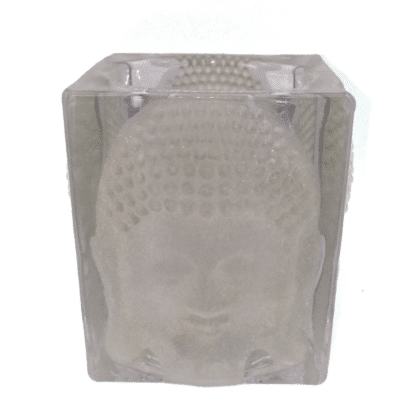 Glass Buddha Tea Light Holder - Large Cube