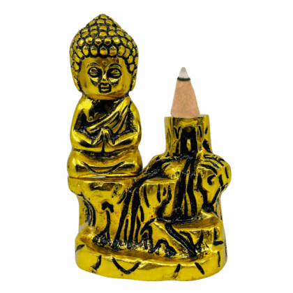 Backflow Burner Aluminium BABY BUDDHA golden