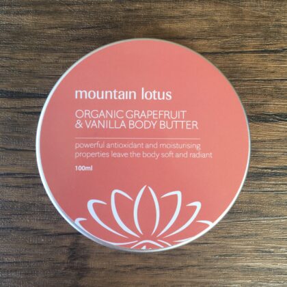 Organic Grapefruit & Vanilla Body Butter 100ml - Mountain Lotus