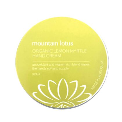 Organic Lemon Myrtle Hand Cream 100ml - Mountain Lotus