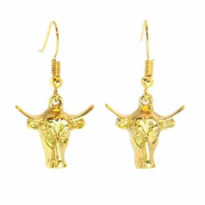 Georgian Earrings Bull's Head