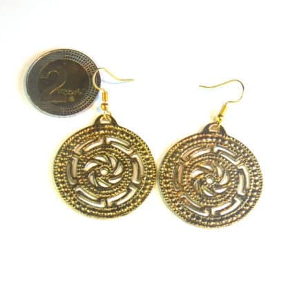 Georgian Earrings Solar Disk