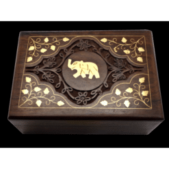 Sheesham Wood Box Elephant 7"x5"