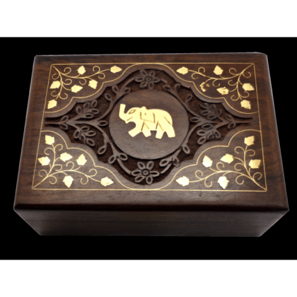Sheesham Wood Box Elephant 7"x5"